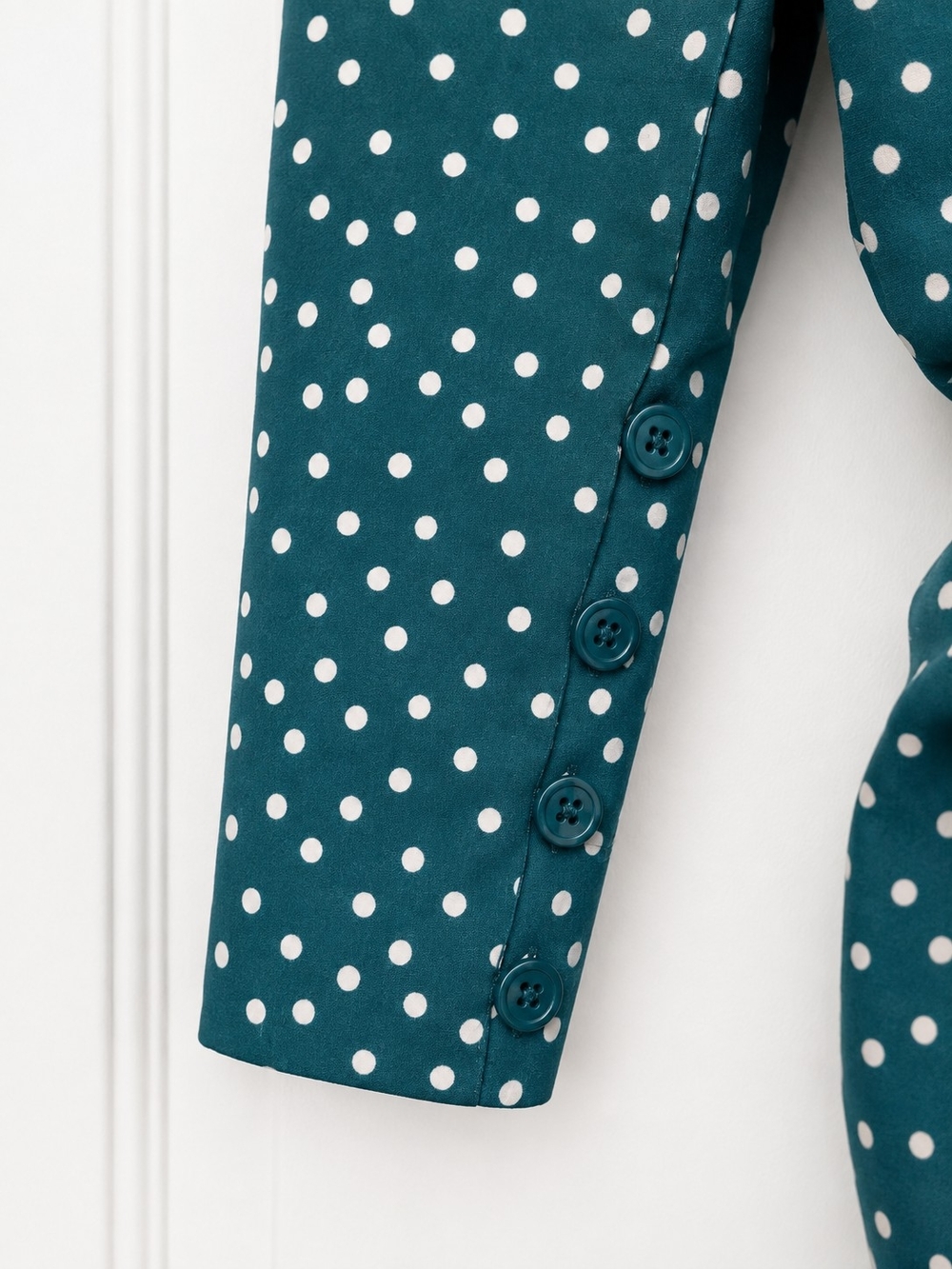 Boohoo Polka Dot Pussycat Bow Ruched Skirt Tea Dress - Picture 5 of 6